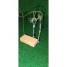 boucle d'oreille en crin de cheval/perle