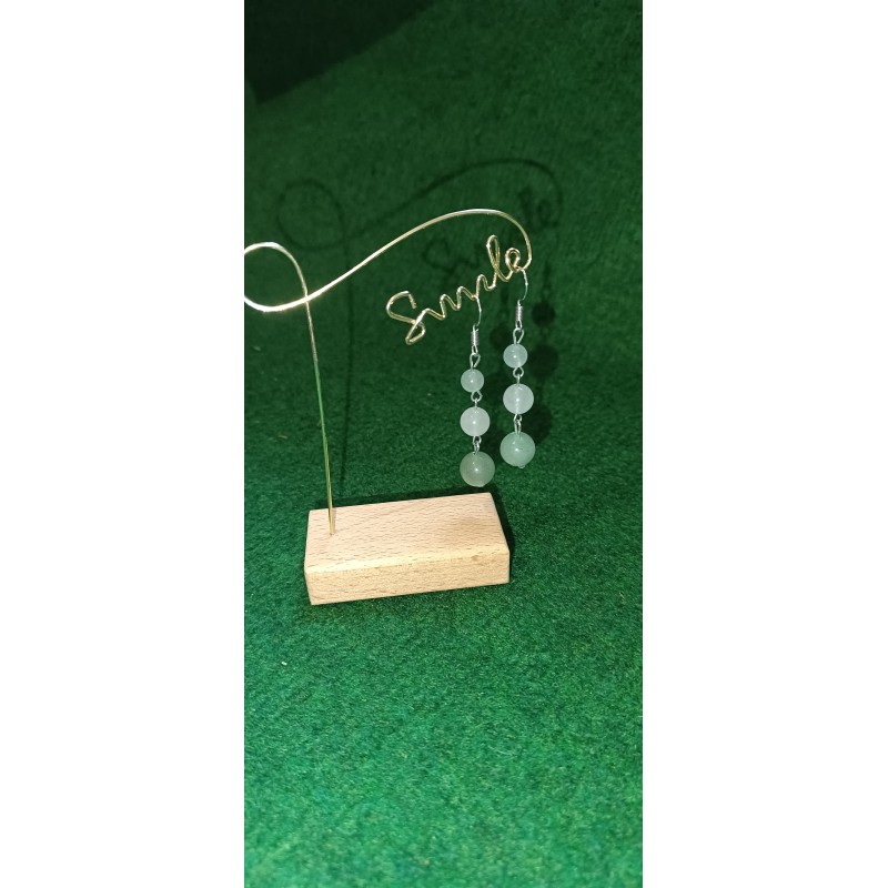 boucles d'oreilles aventurine