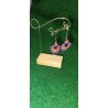 boucles d'oreilles en macramé