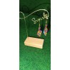 boucles d'oreilles en perles tissées