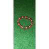 bracelet pierre de lave/turquoise rouge