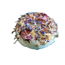 Fromage  chèvre aux fleurs séchées