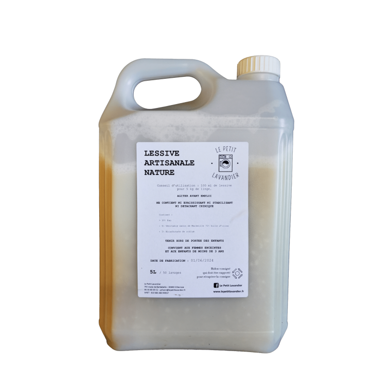 Lessive artisanale nature - 5L
