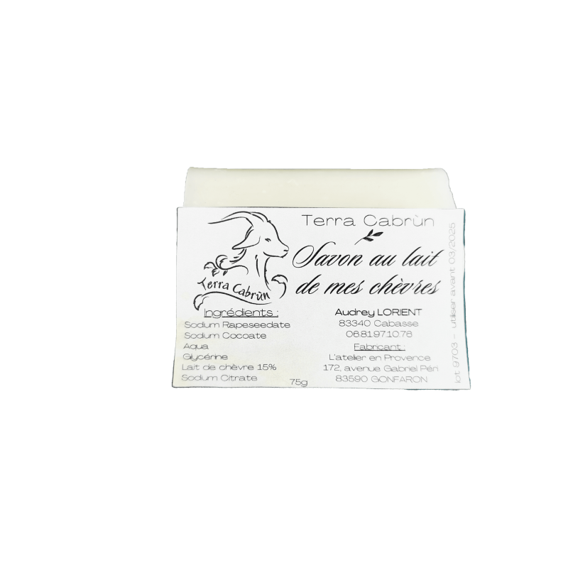 Savon au Lait de Chèvre 75g - Terra Cabrun