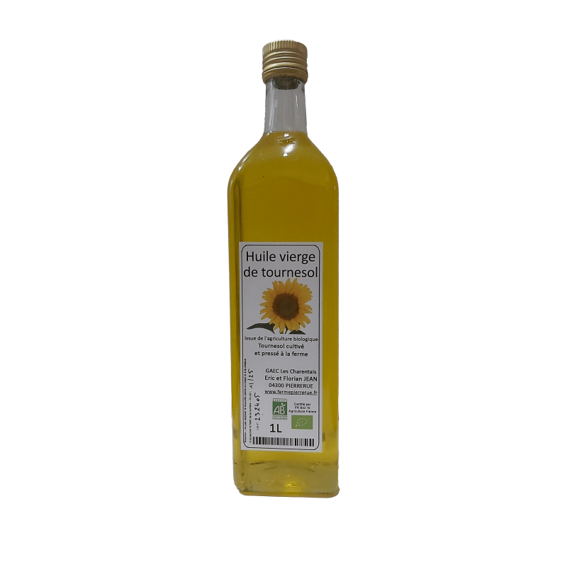 Huile Vierge de Tournesol Bio - 1L
