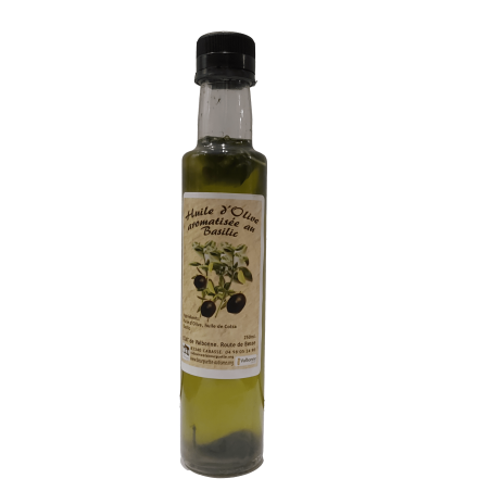 Huile d'Olive Aromatisée au Basilic - 25cl