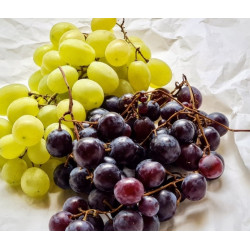 Raisin vert ou noir muscat